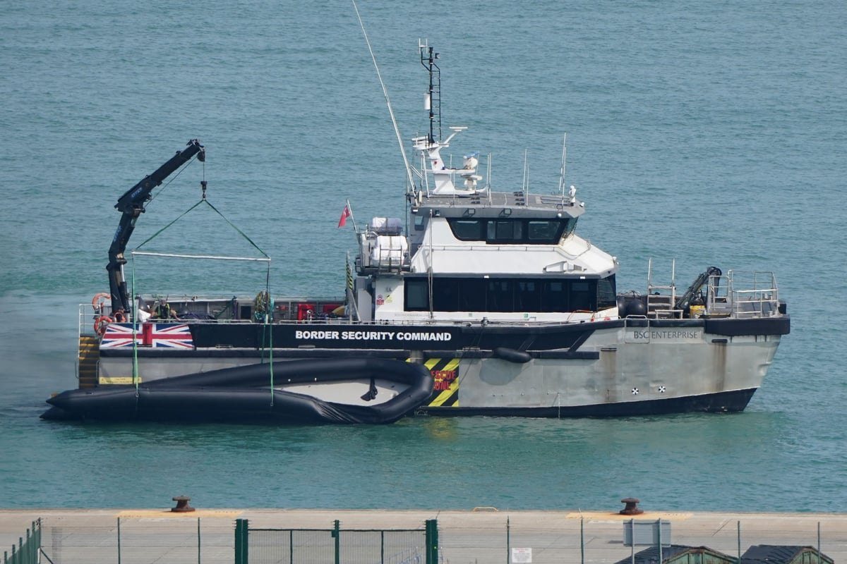 Teenager accused of piloting 'mega dinghy' in Channel crossing