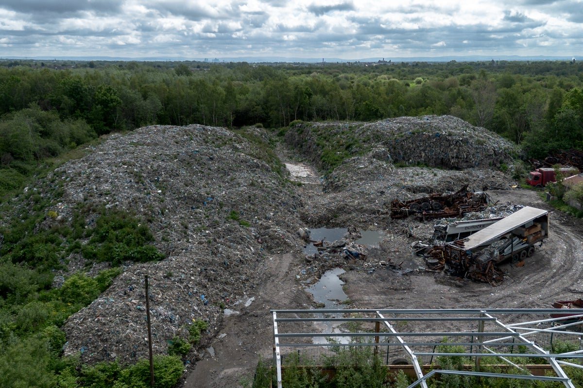 Four men arrested over 25,000-tonne illegal toxic waste dump in Wigan
