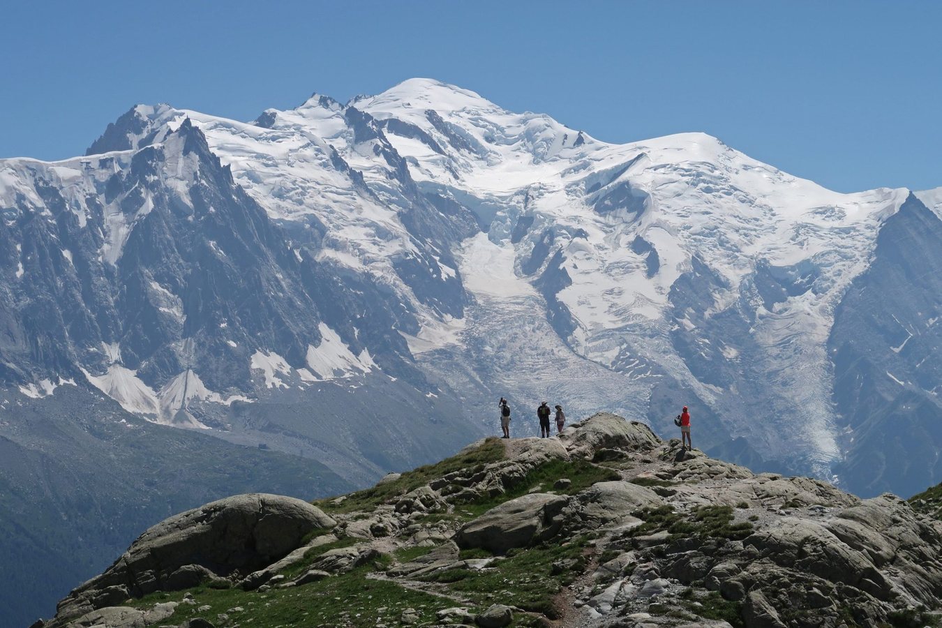 Mont Blanc rock falls surge as climate warming destabilises Alpine permafrost