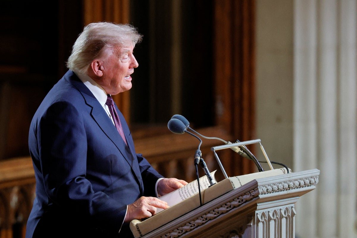 Trump eulogises Lindsey Graham as 'tough cookie' at funeral service