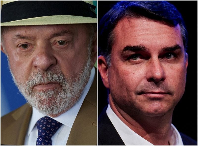 Lula and Flavio Bolsonaro close campaigns ahead of Brazil's first-round vote