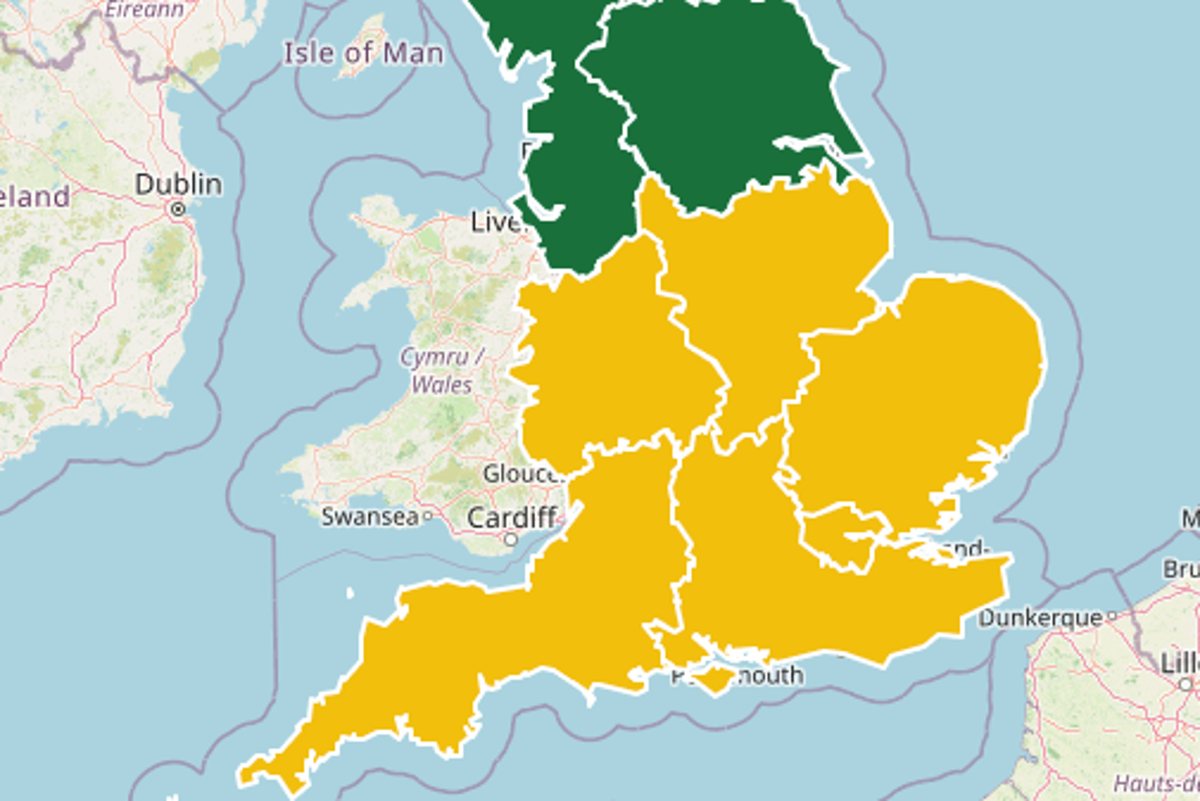 Yellow heat health alerts issued across parts of UK as temperatures set to reach 30C