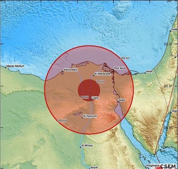 Magnitude 5.9 Earthquake Near Suez Rocks Egypt and Israel