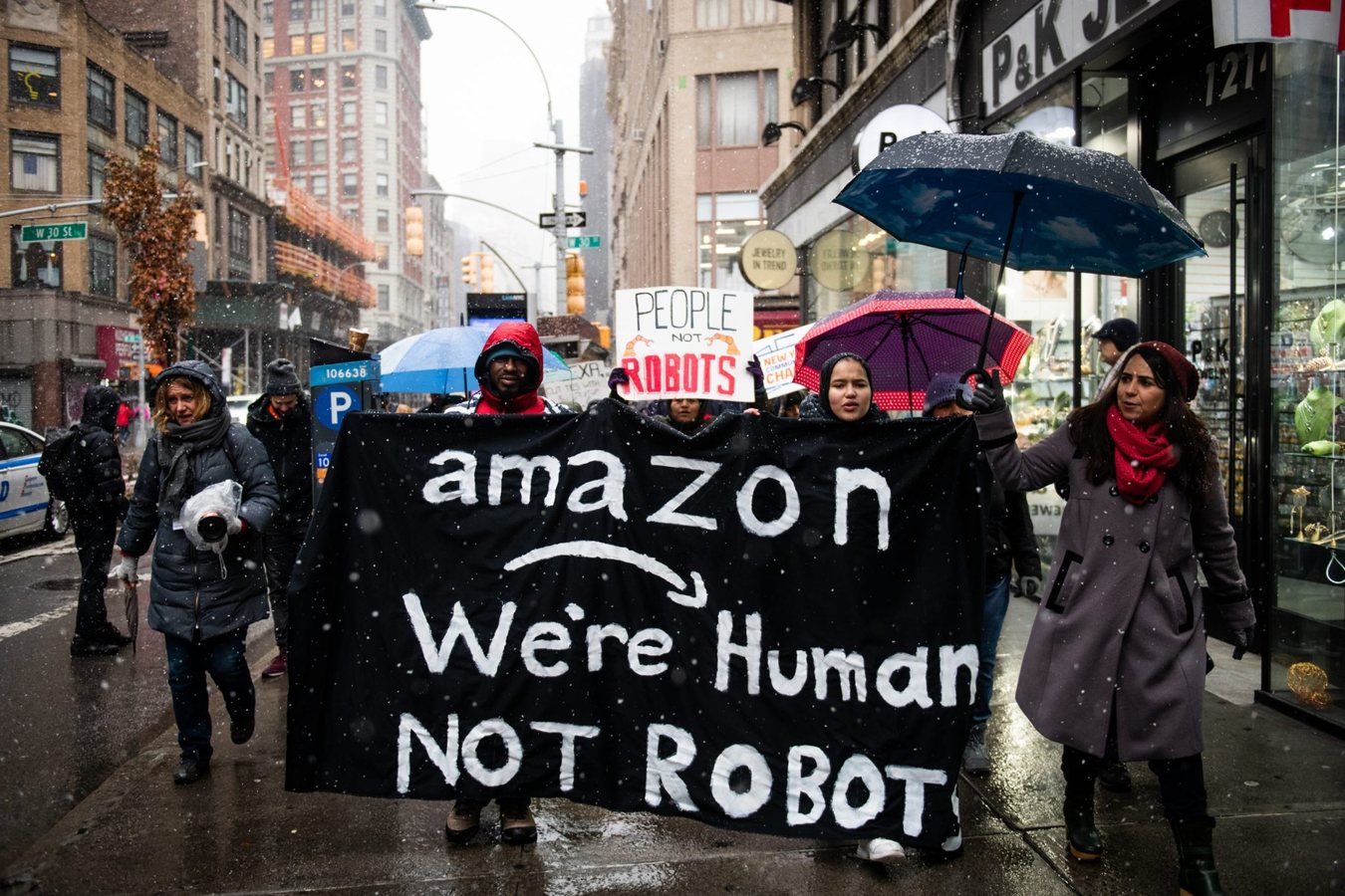 US workers' share of economic output falls to record low as Amazon staff on food stamps triple