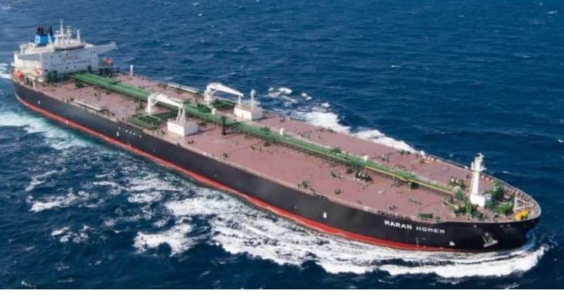 Iran says supertanker carrying two million barrels of crude caught fire in Strait of Hormuz